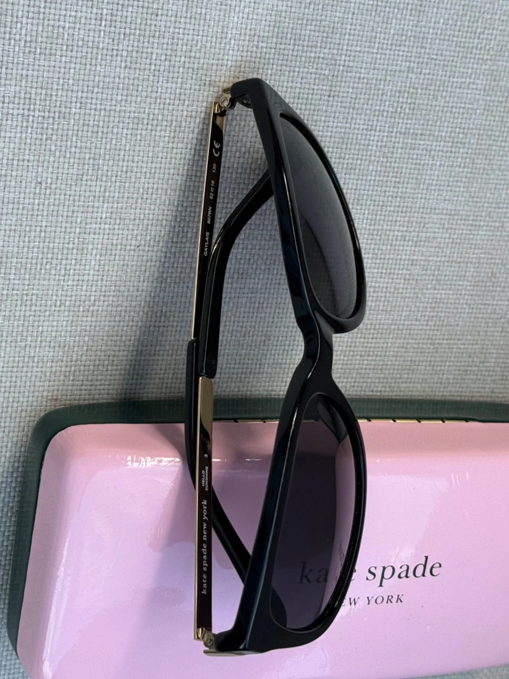 Kate Spade Black & Gold Sunglasses